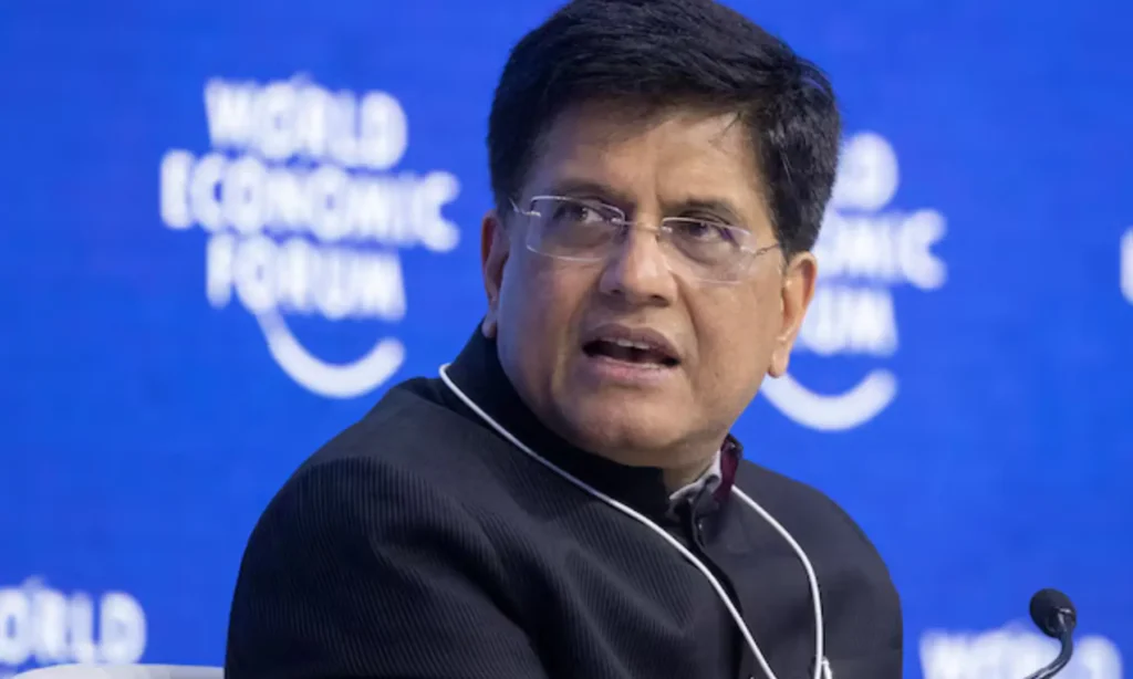 India’s Commerce Minister Piyush Goyal takes part at the panel discussion “Trade: Now what?” during the World Economic Forum 2022 (WEF) in the Alpine resort of Davos, Switzerland