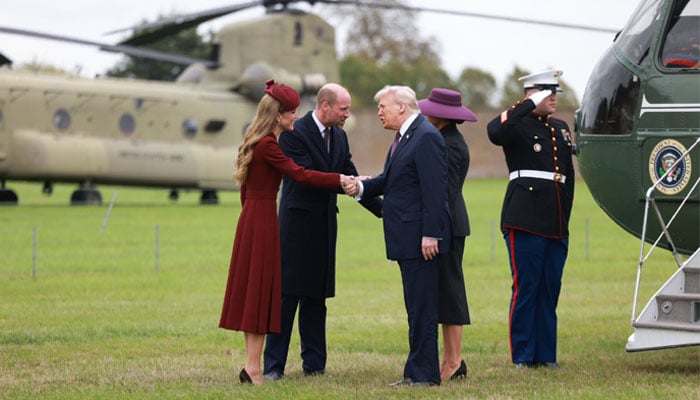 Kate Middleton, Prince William receive Donald Trump, Melania at Windsor Castle